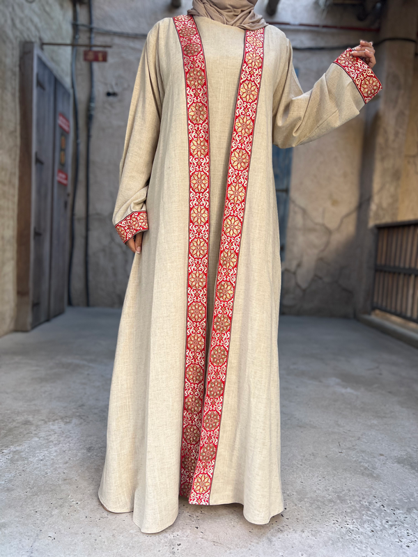 Scarlet Abaya Set